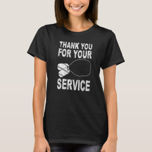 Vintage Veterans Thank You For Your Service Aweso T-Shirt