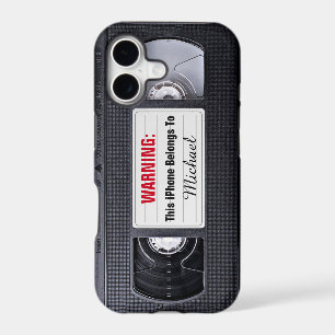 Vintage VHS Cassette Tape Personalised Name Text