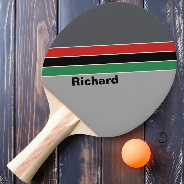 Vintage VHS Striping with Name Ping Pong Paddle (Creator Uploaded)