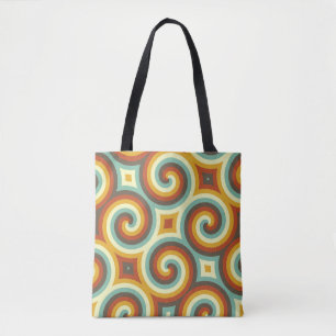 Vintage Vibe Spirals Tote Bag