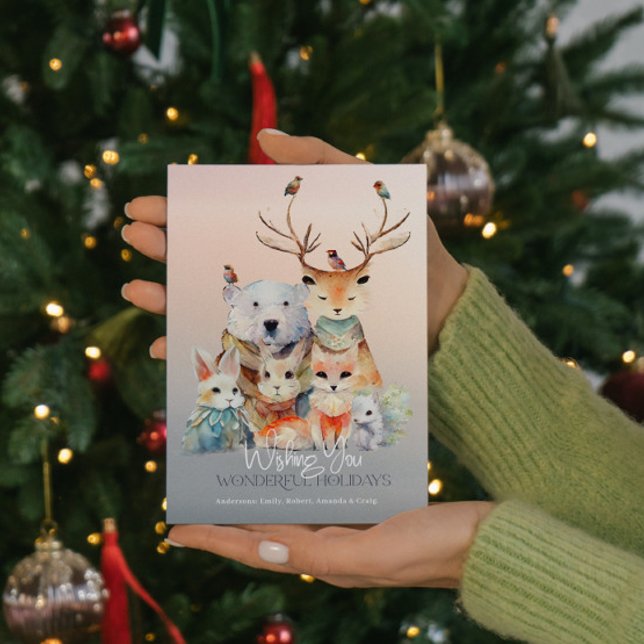 Vintage Vibe Winter Wonderland Christmas Card (Creator Uploaded)