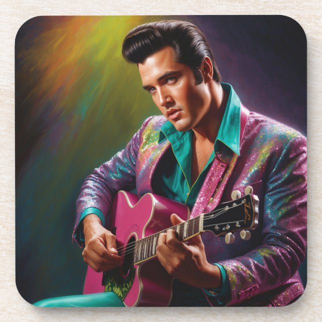Vintage Vibes: Elvis Coaster (Front)