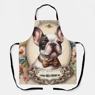 Vintage Vibes & Frenchie Ties Apron