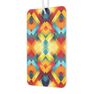 Vintage Vibes In Colours: Stylish Geometric Forms Car Air Freshener