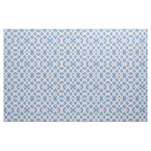 Vintage Vibes Retro Groovy Design In Cerulean Blue Fabric