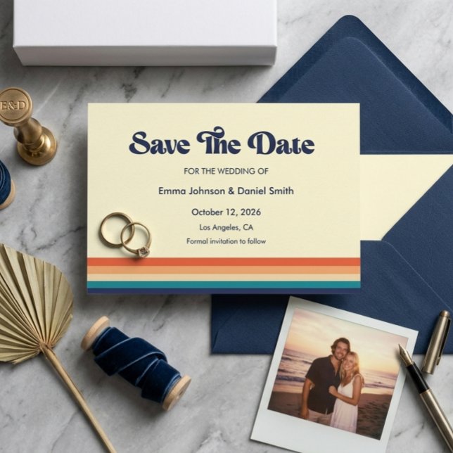 Vintage Vibes Save the Date invitation (Creator Uploaded)