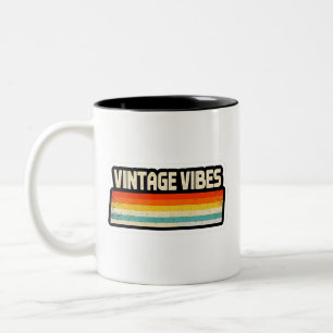 Vintage Vibes Two-Tone Coffee Mug