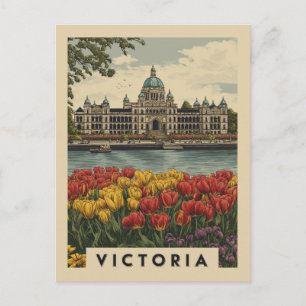 Vintage Victoria British Columbia Travel Postcard