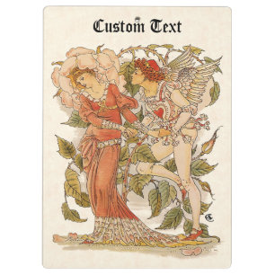 Vintage Victorian Art, Rose by Walter Crane Clipboard