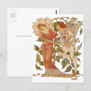 Vintage Victorian Art, Rose by Walter Crane Postcard