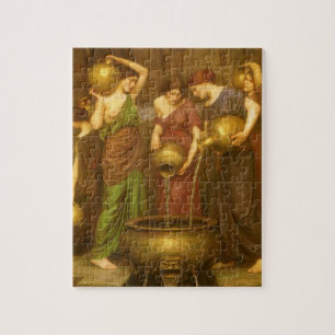 Vintage Victorian Art, The Danaides by Waterhouse Jigsaw Puzzle