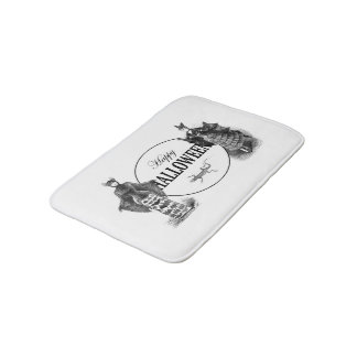 Vintage victorian bat women bath mat