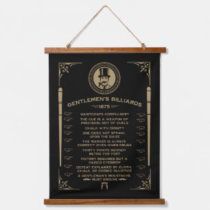 Vintage Victorian Billiard Wall Art
