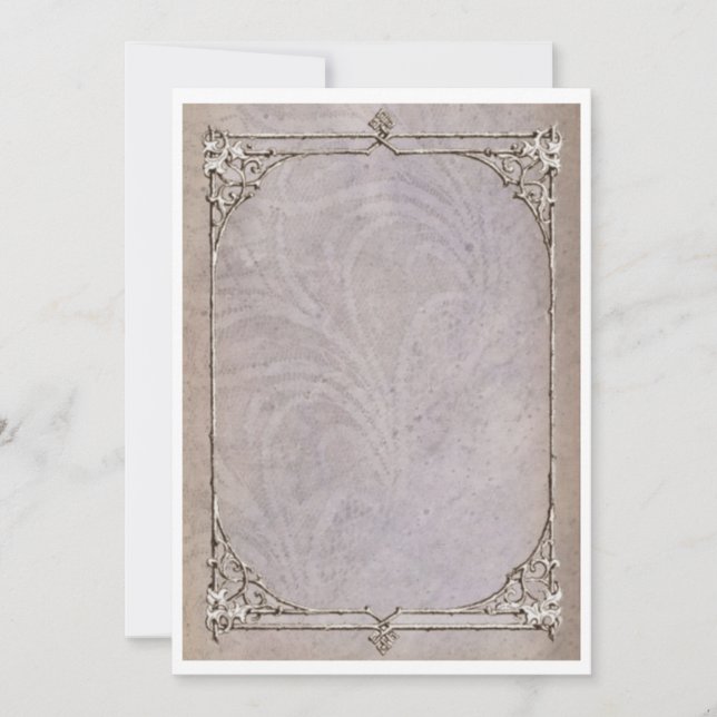 Vintage Victorian Border invitation (Front)