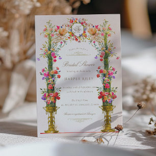 Vintage Victorian Bridal Shower Invitation