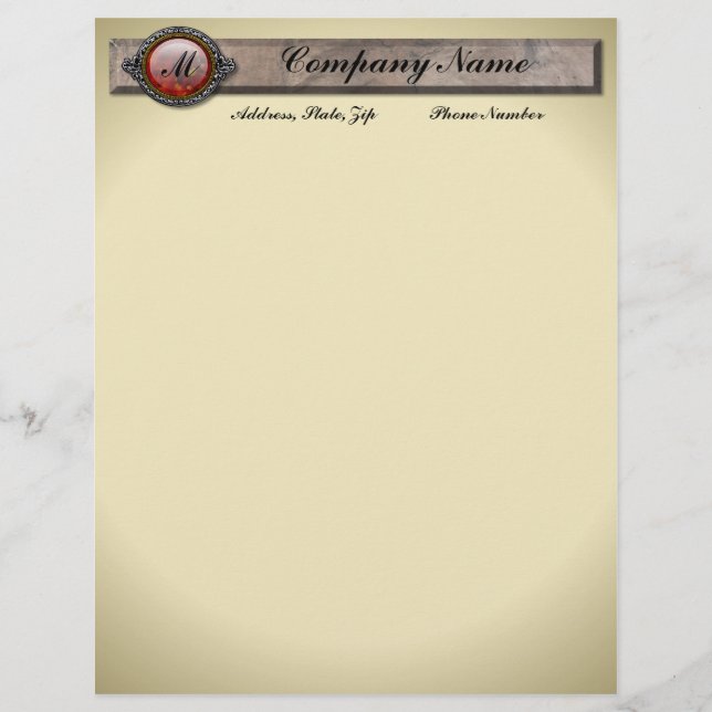 Vintage Victorian Brooch Monogram (Front)