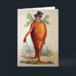 Vintage Victorian Carrot Man Christmas Card<br><div class="desc">Vintage Victorian Carrot Man Christmas Card.</div>