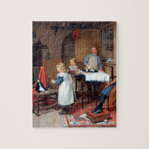 Vintage Victorian Children’s Tea Party Cosy  Jigsaw Puzzle