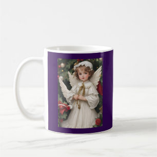 Vintage Victorian Christmas Angel Coffee Mug