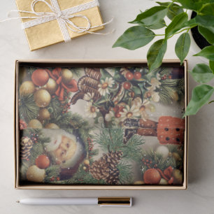 Vintage Victorian Christmas Baubles Tissue Paper