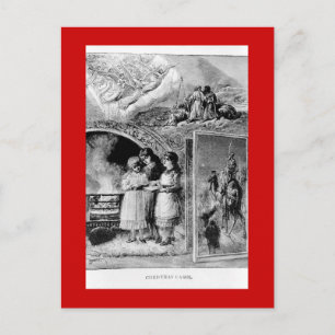 Vintage Victorian Christmas Biblical Scene Holiday Postcard