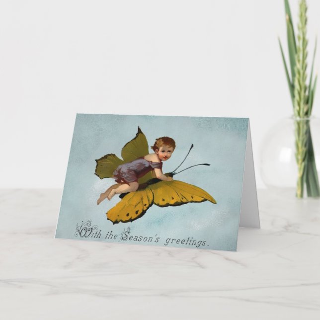 Vintage Victorian Christmas Card (Front)