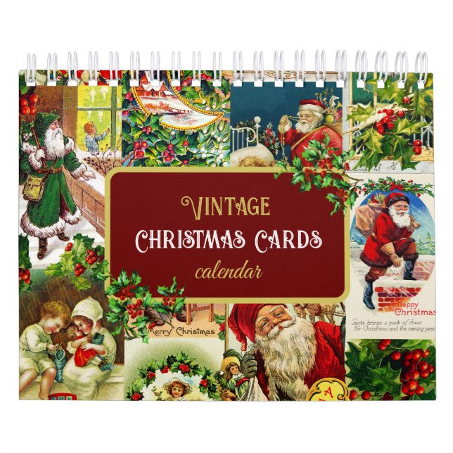 Vintage Victorian Christmas Cards Calendar (Cover)