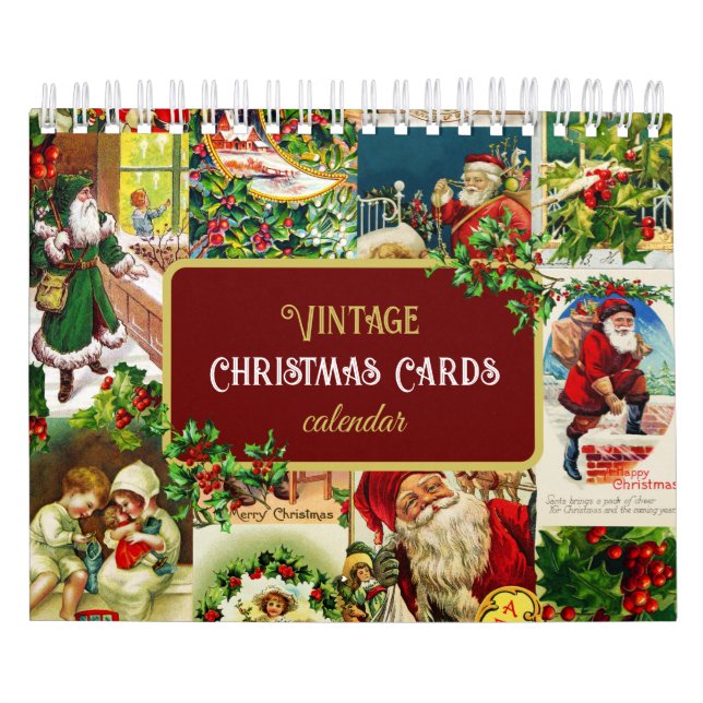 Vintage Victorian Christmas Cards Calendar (Cover)