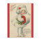 Vintage Victorian Christmas Child with Mistletoe