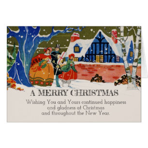 Vintage Victorian Christmas Fancy Holiday Snow