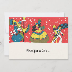 Vintage Victorian Christmas Party Invitation