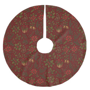Vintage, Victorian Christmas patterned Brushed Polyester Tree Skirt