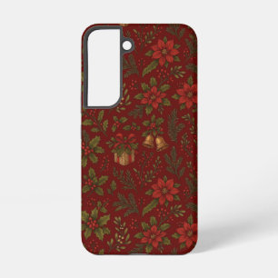 Vintage, Victorian Christmas patterned Samsung Galaxy Case