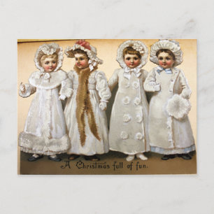 Vintage Victorian Christmas Postcard