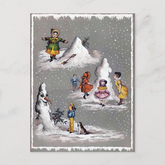 Vintage Victorian Christmas Postcard (Front)