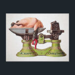 Vintage Victorian Christmas Turkey Postcard<br><div class="desc">Vintage Victorian Christmas turkey Postcard. High quality,  restored vintage image.</div>