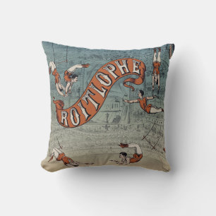 Vintage Victorian Circus Cushion