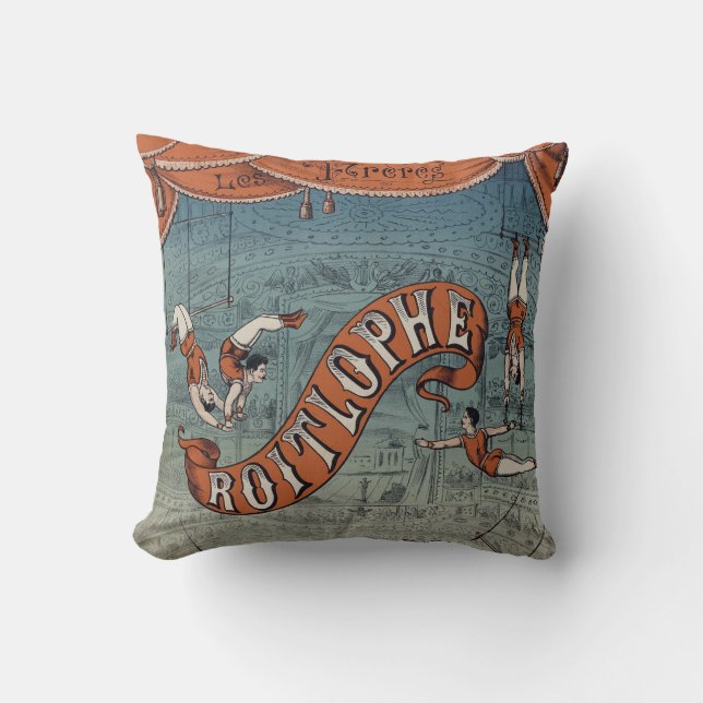 Vintage Victorian Circus  Cushion (Front)