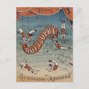 Vintage Victorian Circus Postcard