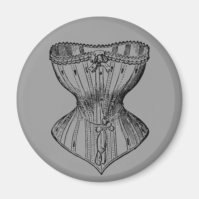 Vintage Victorian Corset Magnet (Front)