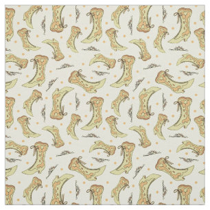 Vintage Victorian Costume Lace-up Boots Pattern Fabric