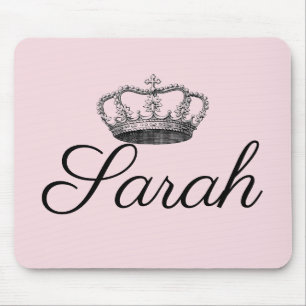 Vintage/Victorian Crown Engraving Personnalised Mouse Pad