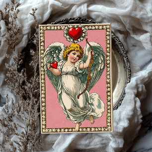 Vintage Victorian cupid angel Valentine's day Tissue Paper