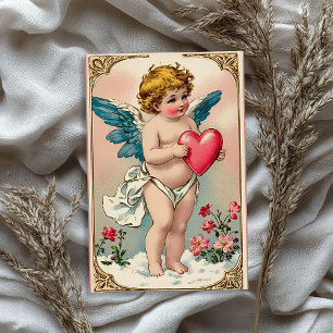 Vintage Victorian cupid angel Valentine's day Tissue Paper