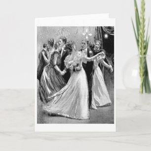 Vintage Victorian - Dancing At the Ball, Card