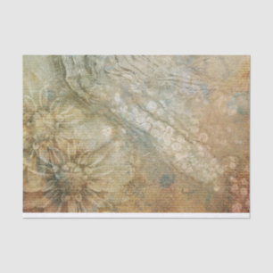 Vintage Victorian Distressed Artistic Daisies Tissue Paper