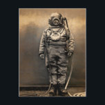 Vintage Victorian Diver Suit Postcard<br><div class="desc">Vintage Victorian diver suit.  High quality,  custom restored vintage Victorian image.</div>