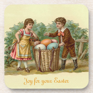 Vintage Victorian Easter Coaster