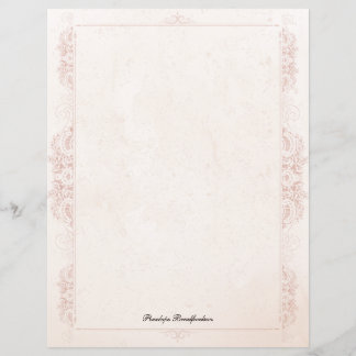 Vintage Victorian Elegant Name Stationery Paper