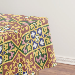 Vintage Victorian Era 1870 Pattern Tablecloth